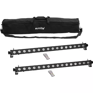 Lighting: EUROLITE PIX-16 QCL 2x LED par lights with soft-bag