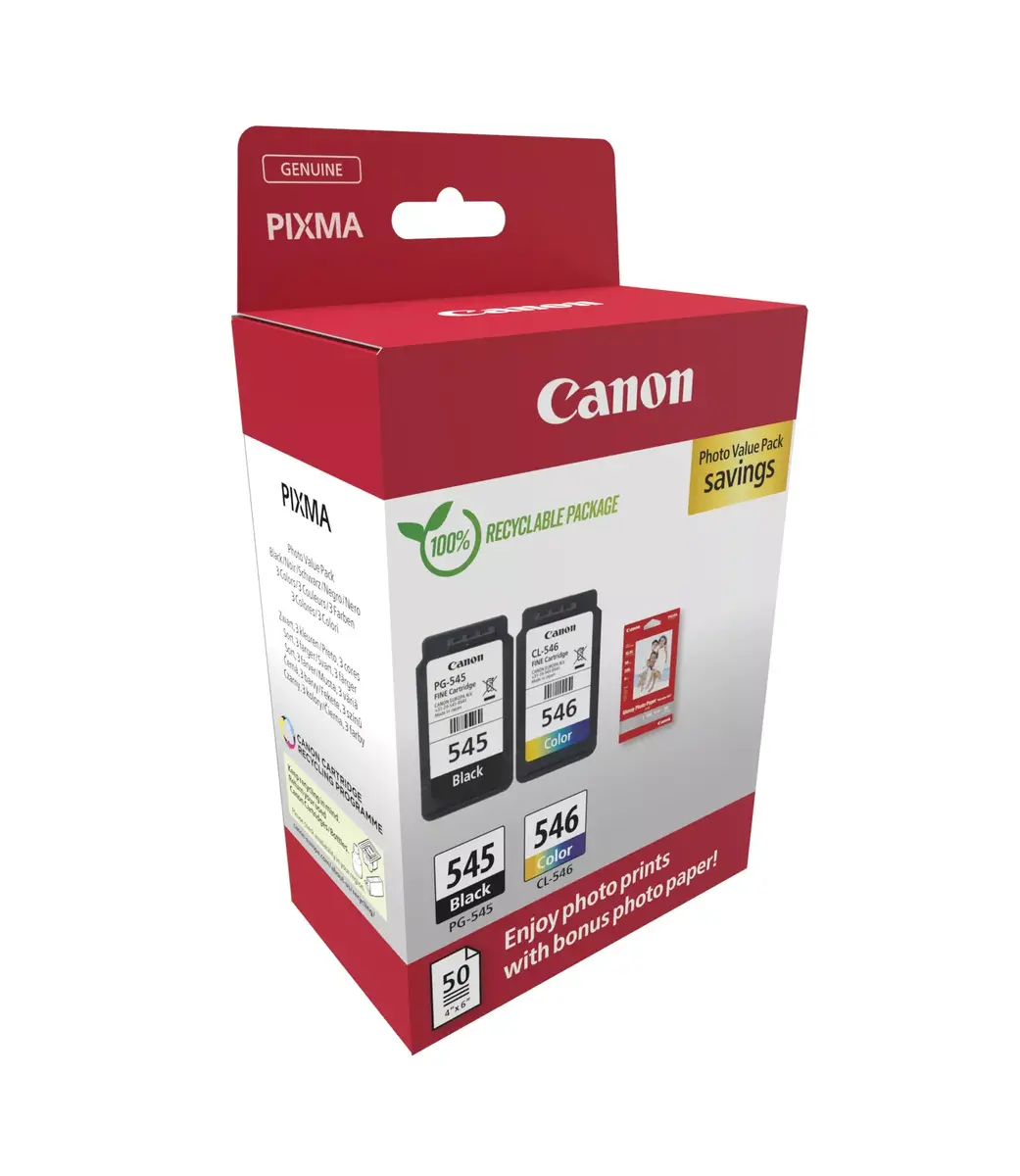 Kārtridžs Canon Ink 8287B008 PG-545/CL-546 Multipack BK,C,M,Y Photo 2