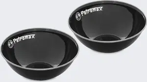 Enamel Bowls Petromax PX-BOWL-1-S set of 2, black, 1 L capacity each