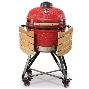 Kamado grils Kamado Bono Media Ceramic Grill 20" Ogles sarkans