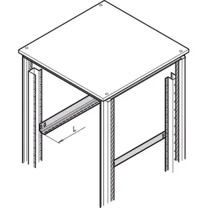 Sliding Rail Set SCHROFF GLEITSCHIENEN SATZ 800T 10ST (25 kg capacity)