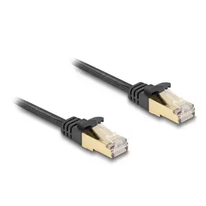 Сетевой кабель DeLOCK RJ45 Flat 3м Cat6A Черный