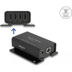 DeLOCK 64226 Sērijas Pārveidotājs Repeators Izolators USB 2.0 Melns 5V