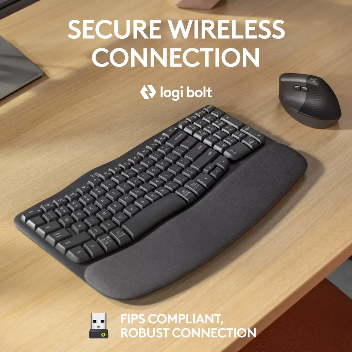 Logitech Wave Keys biznesa ergonomiskā tastatūra Photo 3