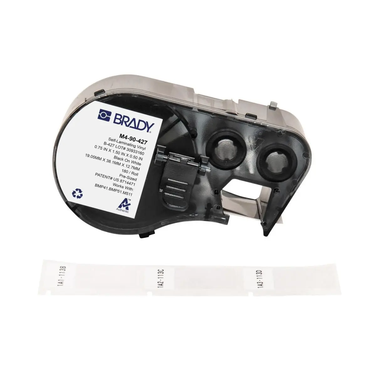 Brady M4-90-427 vinila etiķetes 1,91×3,81 cm Photo 2