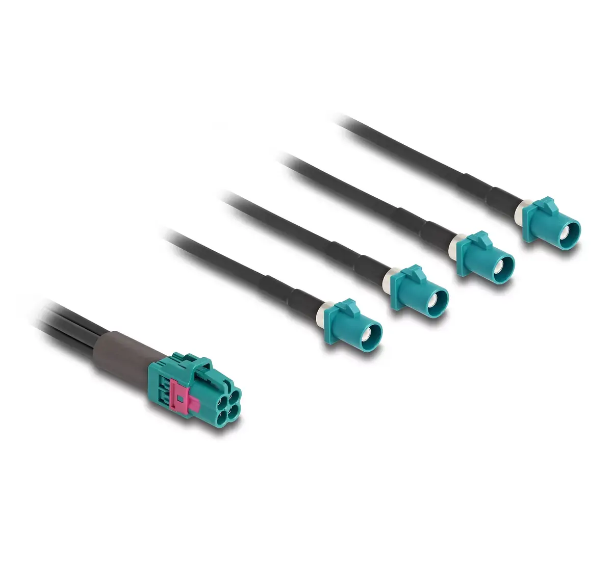 DeLOCK Mini FAKRA Z jack quad uz 4 x FAKRA Z plug A-Tips Photo 2