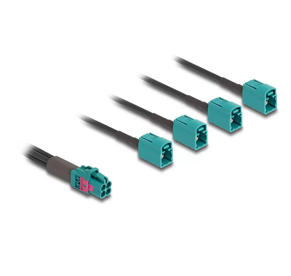 DeLOCK Mini FAKRA Z jack quad uz 4 x FAKRA Z jack A-Tipa kabelis Photo 2