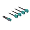 DeLOCK Mini FAKRA Z jack quad uz 4 x FAKRA Z jack A-Tipa kabelis Photo 2