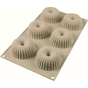 Silikomart silicone cupcake mold MINI RAGGIO – 3D mini ray design, flexible non-stick baking mold