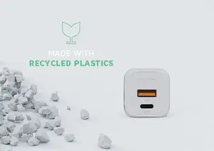 97% переработанного пластика сертифицированного по стандарту GRS