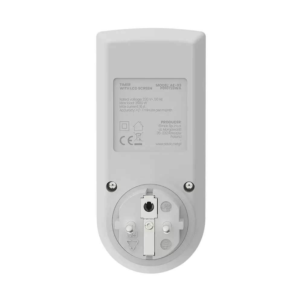 Ежедневный Недельный Таймер Savio AE-03 Photo 6