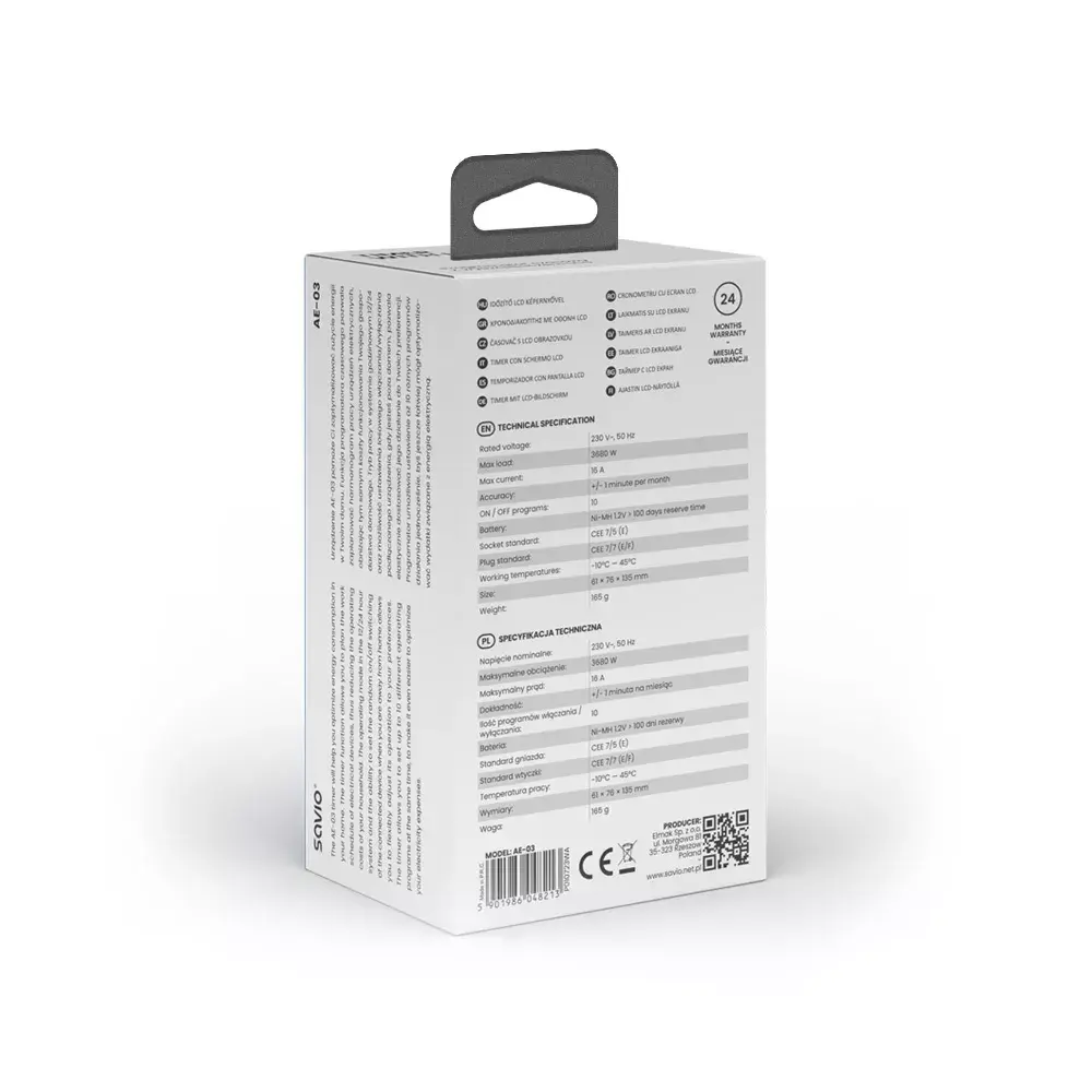 Ежедневный Недельный Таймер Savio AE-03 Photo 9