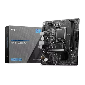 Motherboard MSI PRO H610M-E — Intel H610 chipset, LGA 1700, micro ATX, DDR5 up to 96 GB, M.2 & SATA III, 2.5 GbE