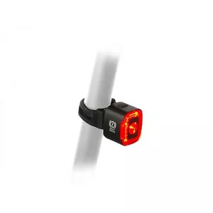 Author Rear Light Cubus/Brake USB CobLed 70 lm Alloy  (black/red-lens)