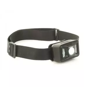 Headlamp AUTHOR X-Head 450 lm, silicone body, USB rechargeable, white/green LEDs, black housing