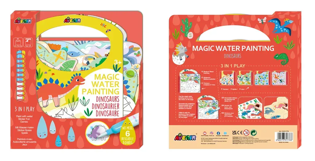Avenir ūdens krāsošanas komplekts — Magic Water Painting Dinosaur Photo 2