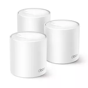 TP-Link Deco X10 AX1500 (Pack of 3) Whole Home Dual-Band Mesh Wi-Fi 6 System, AI-Driven, Coverage up to 5600 ft²,Connect up to 120 devices