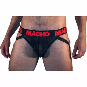 Jockstrap macho underwear MACHO MX26X2 Black/Red Size S