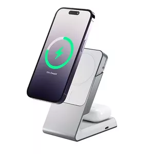 ALOGIC Matrix 2-in-1 Magnetic Charging Dock White Indoor USB Fast Charging