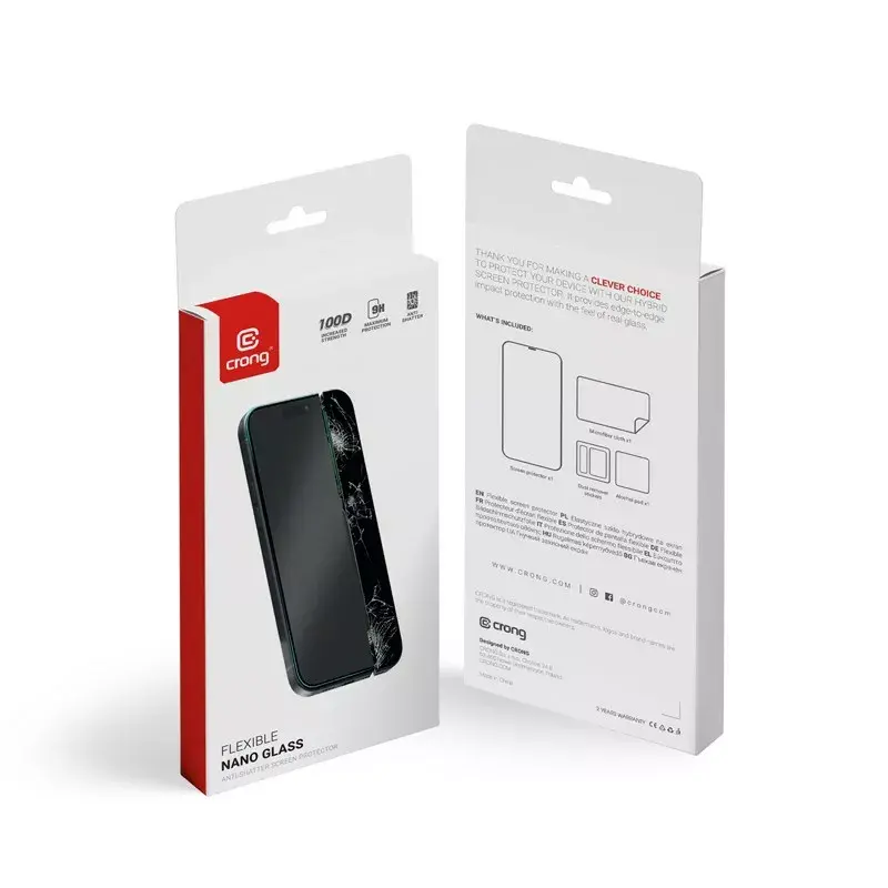 Защитное стекло Crong Nano Glass для iPhone 16 Plus/15 Plus Photo 2
