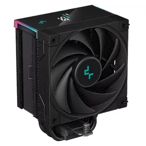 Air cooler DeepCool AK500S Digital 120 mm, 5 heat pipes, PWM fan, 1850 RPM, 68.99 CFM, 2.19 mmH2O, Black