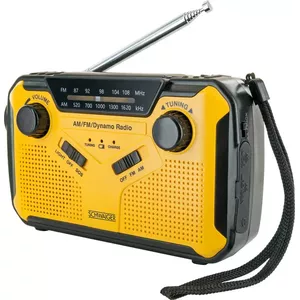 Портативное радио Schwaiger RADK0001 Аналоговое AM FM Черное Желтое