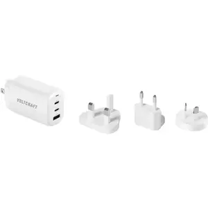 USB lādētājs Voltcraft VC-13729645 — kopējais 3,25 A, 3× USB-A un USB-C ar Power Delivery