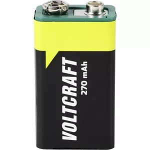 Rechargeable 9V NiMH Battery Voltcraft VC-12714065 8.4V 270mAh