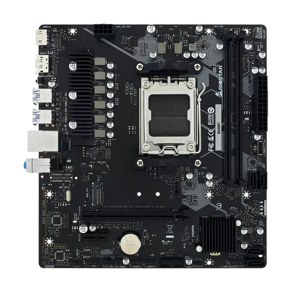 BIOSTAR B650MT Micro ATX mātesplate Photo 2