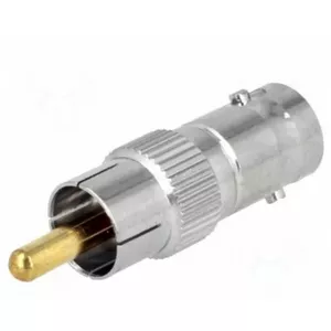 BNC–RCA adapteris BNC/F-RCA/M — BNC (sieviete) uz RCA (vīrietis) savienotājs