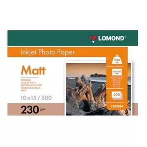Фотобумага для струйной печати Lomond 0102084 матовая 230 г/м² 10×15 см упаковка