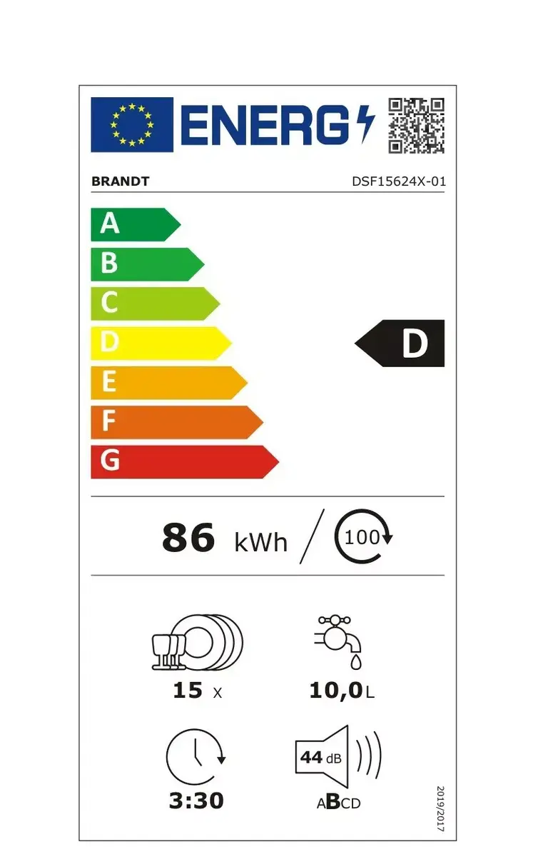 ПММ BRANDT DSF15624X — 12 комплектов, 49 дБ Photo 4