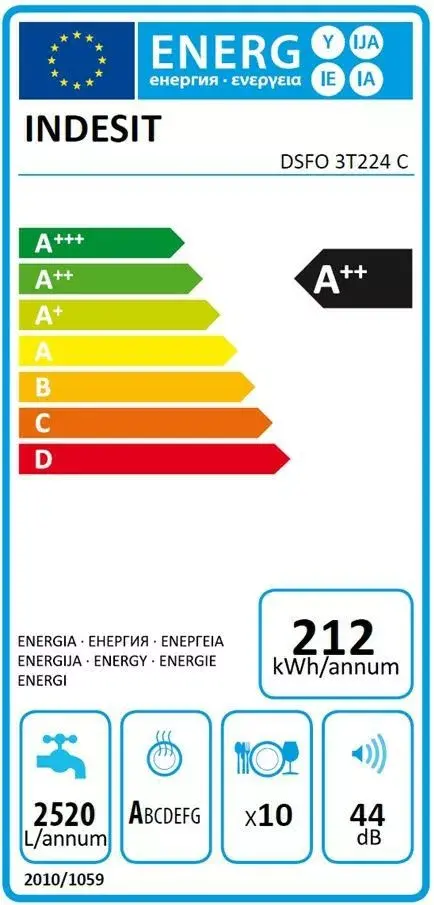 Посудамоечная машина INDESIT DSFO 3T224 C S Photo 4