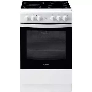 Indesit IS5V8GMW/E cooker Freestanding cooker Ceramic White A