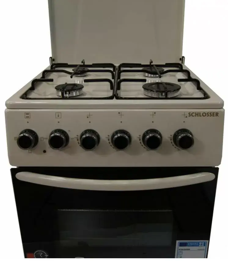SCHLOSSER FS5406MAZC газовая плита — 4 конфорки, нержавейка Photo 4