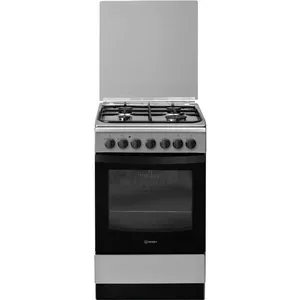 Indesit IS5G5PHX/E Freestanding cooker Gas Black, Grey A