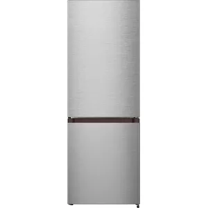 Freestanding fridge BOMANN KG 322.1, 175 L total, stainless steel, fridge 122 L + freezer 53 L, D class, 39 dB