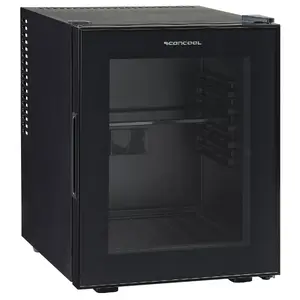 Minibar refrigerator Scandomestic MB 32 BGD 32 L — glass door, reversible, LED, digital control, 32 L, 485×385×455 mm