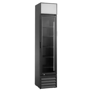 Merchandiser refrigerator Scandomestic SD 217 BE — freestanding, 133 L net, 0–10°C, black