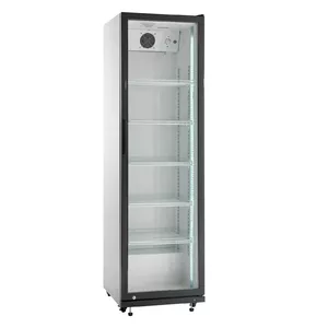Komerciālais dzērienu ledusskapis Scandomestic SD430E – 360 L, brīvi stāvošs, ventilēta dzesēšana, 0–10°C, pašaizverošas durvis
