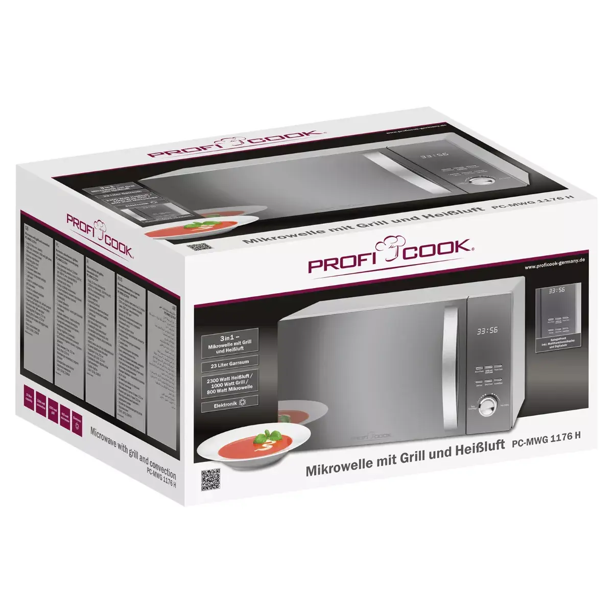 ProfiCook PC-MWG 1176 H combination microwave Photo 3