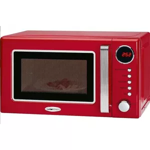 Retro Microwave With Grill Clatronic MWG790R red