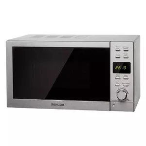 Microwave SENCOR SMW 6022 — 800 W, 20 L, stainless steel, 5 power levels