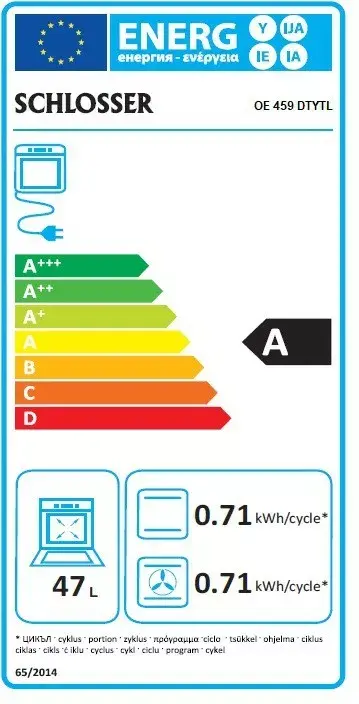 Iebūvējamā elektriskā krāsns SCHLOSSER OE459DTY Photo 6