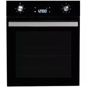 Built-in electric oven SCHLOSSER OE555DTF — 45 cm width, double glass door, LED touch display, removable door