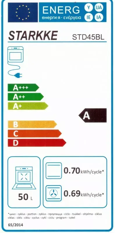 SCHLOSSER STF45BLTL встраиваемая электродуховка 45 см Photo 2