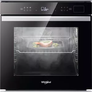 Built-in electric oven Whirlpool W6 OS4 4S2 P BL — 73 L, convection, grill, steam, touch control, A+, pyrolytic, black
