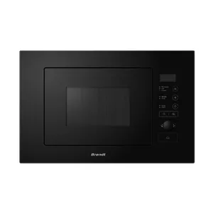 Built-in microwave oven BRANDT BMG2508B — 25 L, 800 W microwave, grill, electronic display