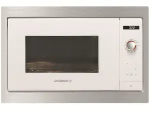 Built-in solo microwave DE DIETRICH DME7121W — 900 W, 26 L, stainless steel cavity, rotary & button controls
