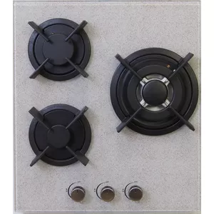 Gas hob Schlosser PGH452SFFD, 3 cooking zones, rotary control